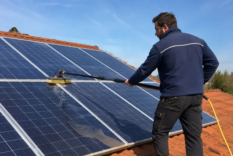 Nettoyage et entretien de panneaux solaires à Vézénobres